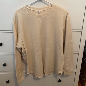 Uniqlo waffle weave shirt